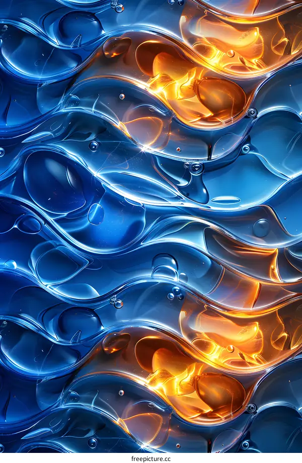 Abstract Liquid Flowing Design Background