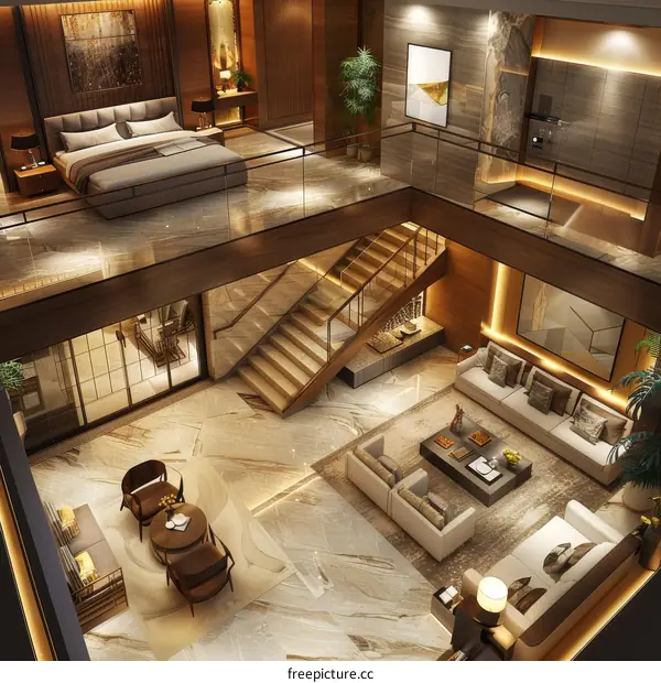 Luxury Modern Multi-Level Interior Design