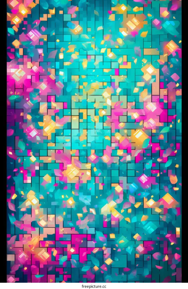 Modern Geometric Mosaic Background
