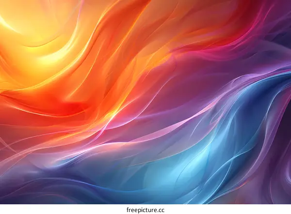 Multicolor Abstract Light Painting