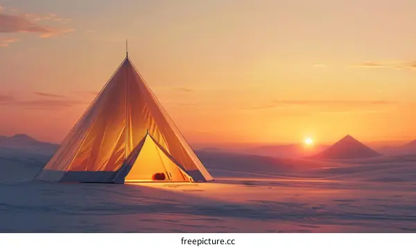 Camping in the Desert Under the Stars