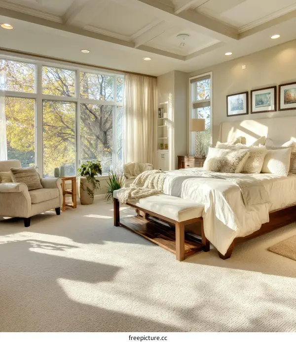 Modern Bedroom Interior Design with Natural Light