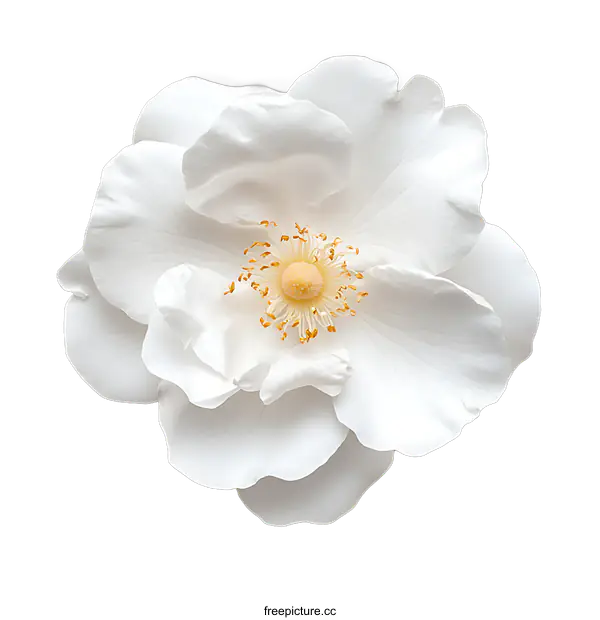 [Transparent Background PNG]Close Up of a White Rose