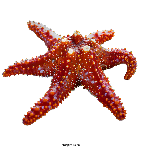 [Transparent Background PNG]Red Starfish On White Background