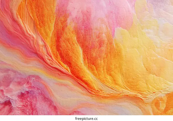 Abstract Colorful Flowing Art Piece