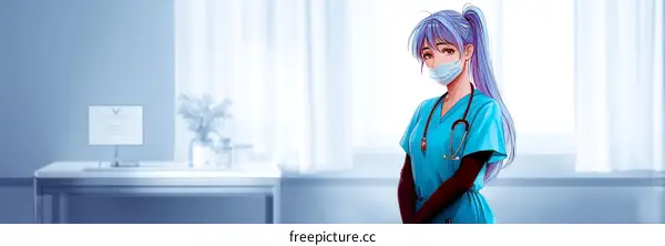Anime Nurse in a Medical Setting