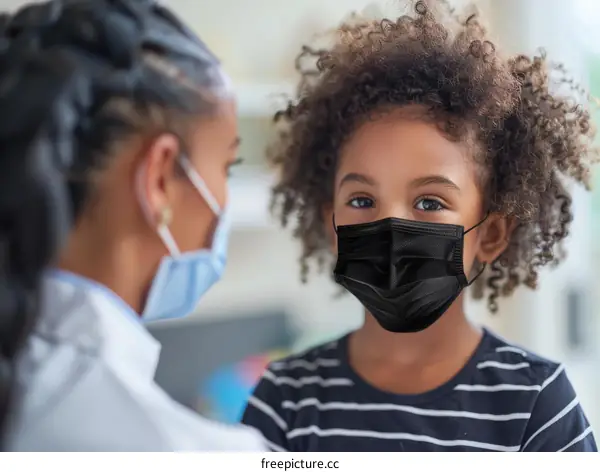 Pediatrician Examining a Young Patient