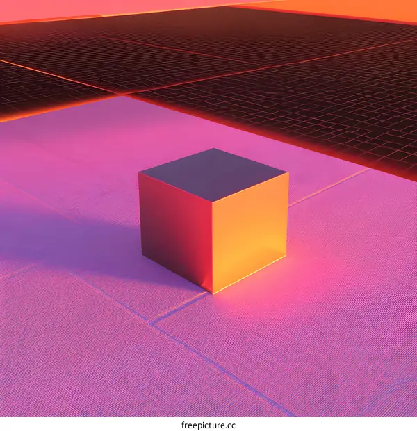 Abstract Geometric Shapes in Vibrant Colors