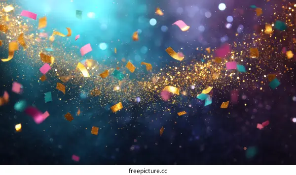 Celebration Confetti Background Image