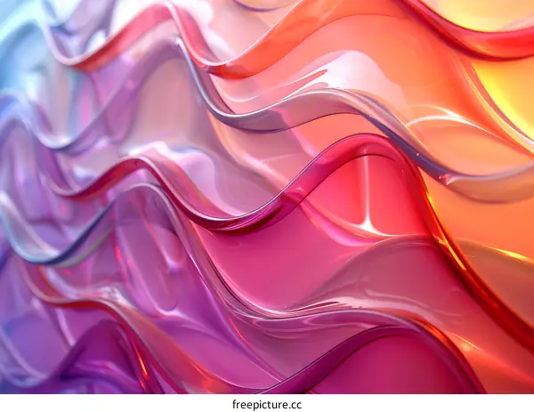 Colorful abstract waves background