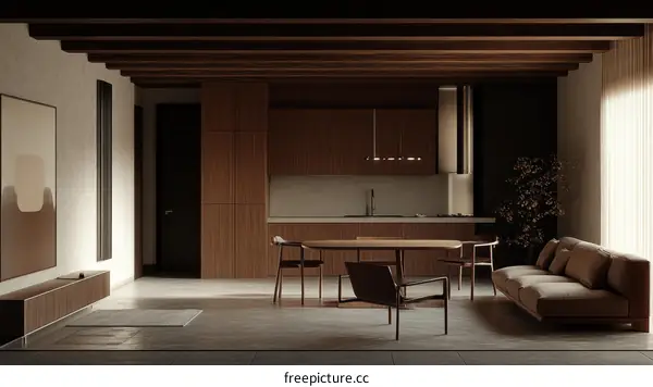 Modern Minimalist Wooden Interior Design