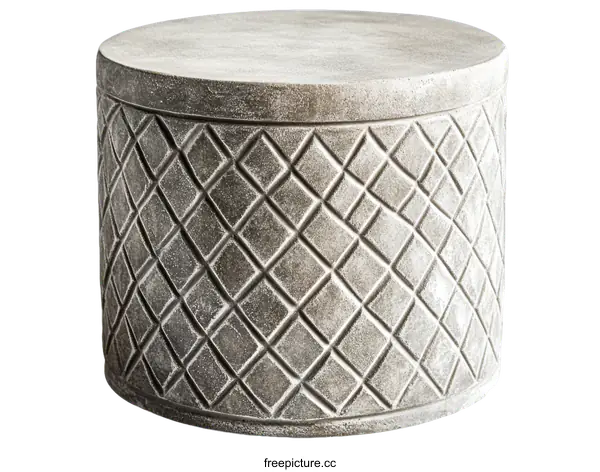 [Transparent Background PNG]Stylish Decorative Concrete Cylinder Table