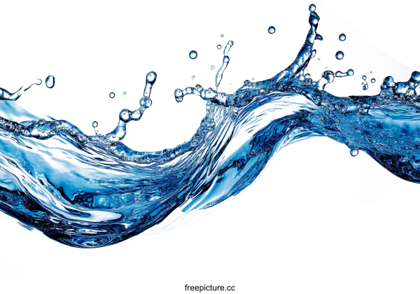 [Transparent Background PNG]Water Splash Abstract Design