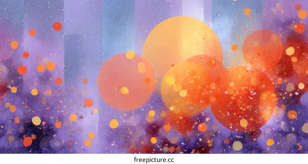 Abstract Colorful Circles Background Design