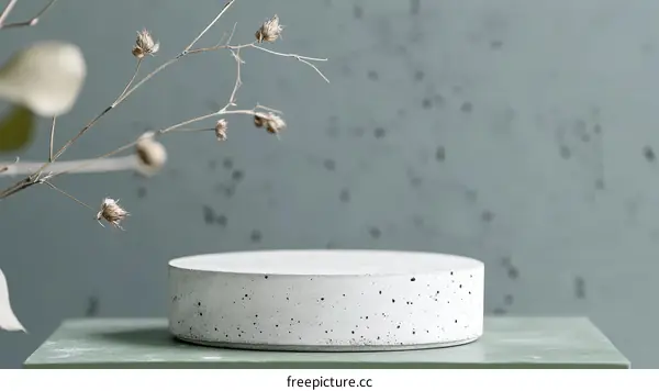 Elegant Minimalist Concrete Display Stand