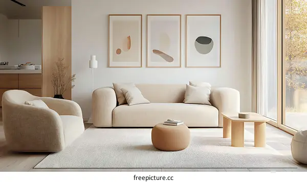 Modern Minimalist Living Room Interior Design
