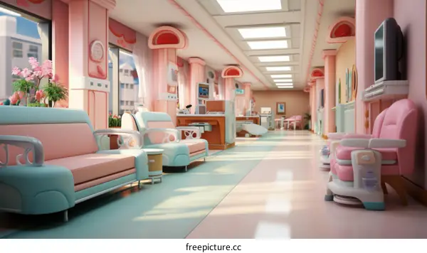 A Colorful and Modern Hospital