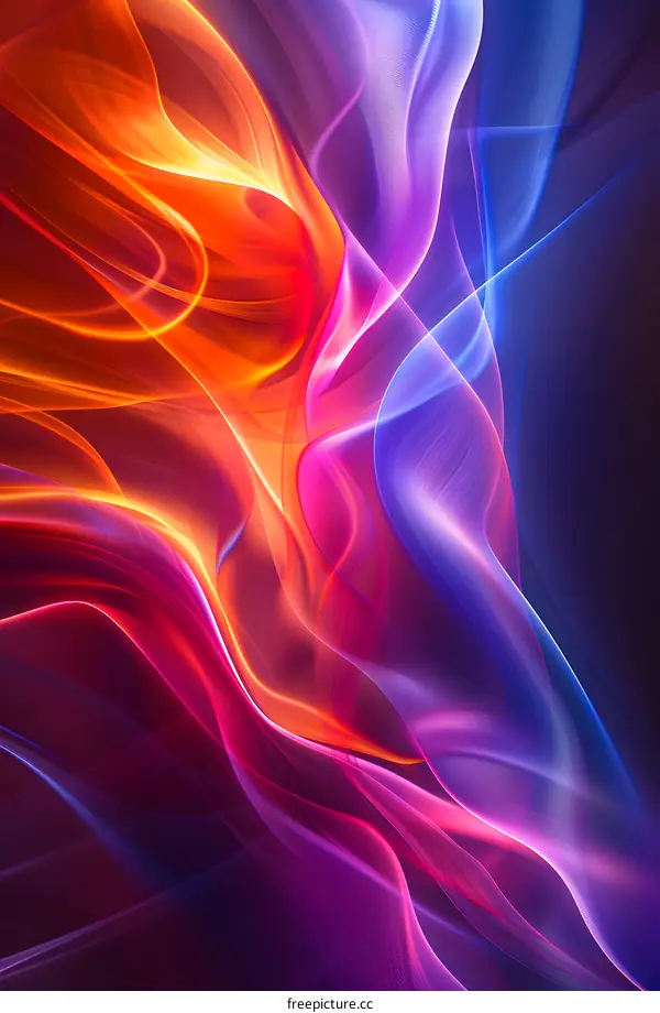 Abstract Colorful Swirls Background