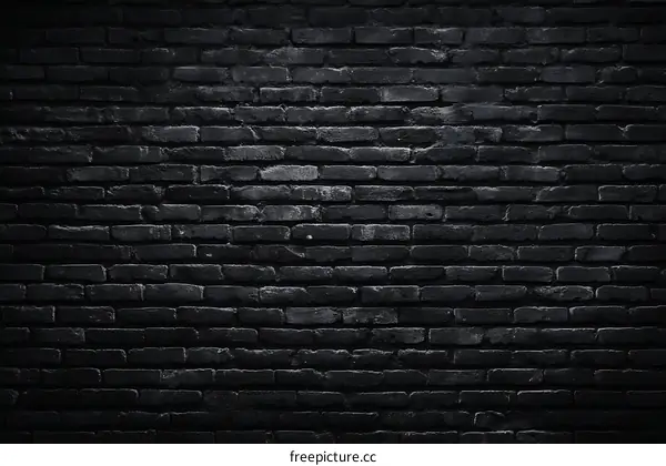 Dark Aged Brick Wall Texture Background