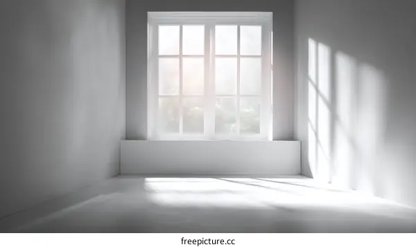 Empty Room with Sunlight and Shadows
