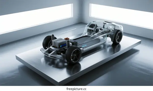 Innovative Electric Vehicle Chassis with Advanced Engineering Design