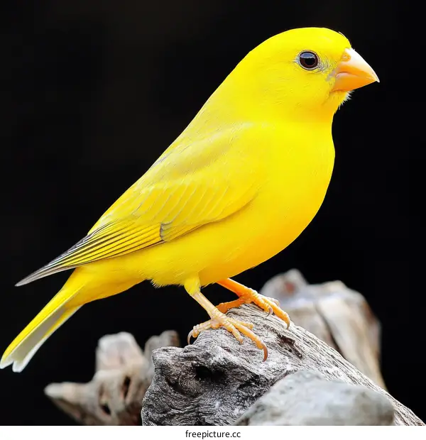 Close Up of a Vibrant Yellow Bird