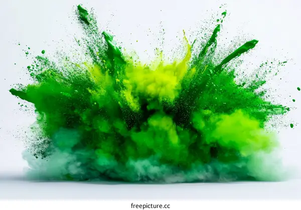 Colorful Powder Explosion Abstract Art