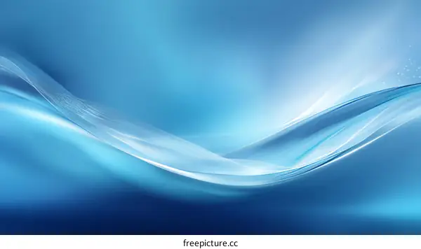 Abstract Blue Wave Background Design