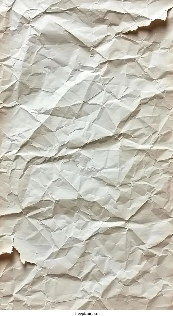 Crumpled Paper Texture: Abstract Background