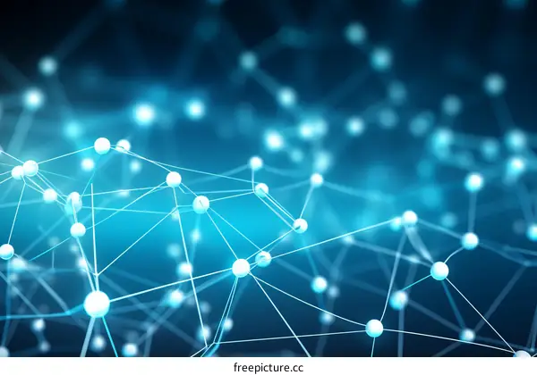 Glowing Network of Interconnected Spheres