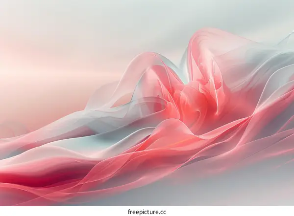 Pink and Gray Abstract Fluid Art Painting