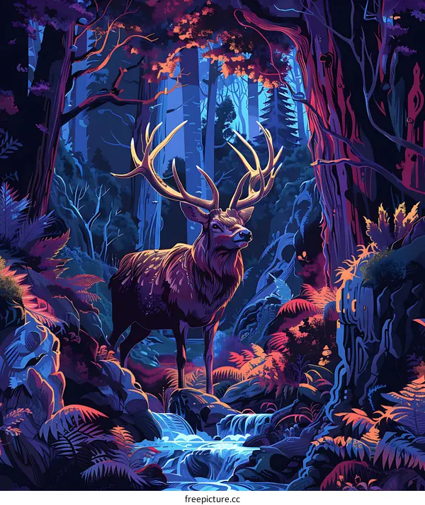 Majestic Deer in the Forest
