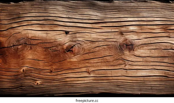 Weathered Wooden Plank Texture Background