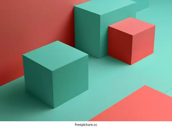 Minimalist Abstract Geometric Shapes Background Design