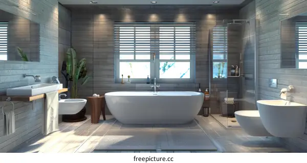 IKEA-Style Modern Bathroom Design