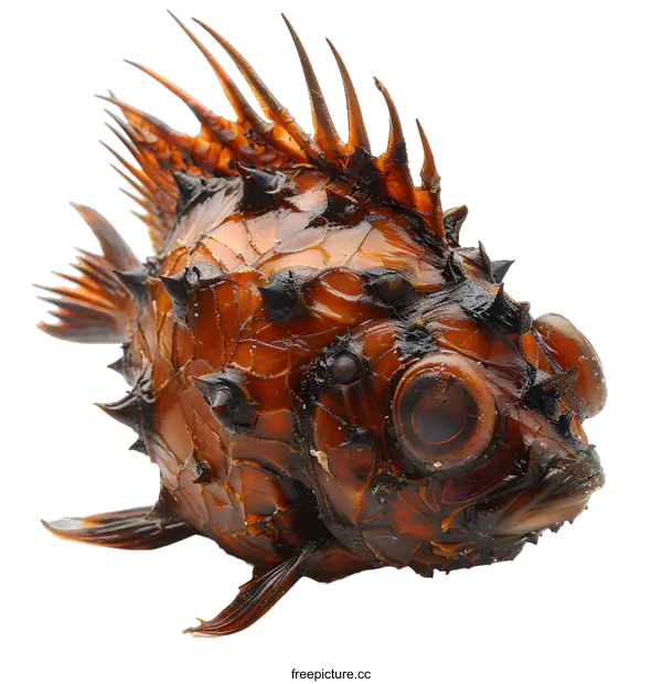 [Transparent Background PNG]A close up of a spiny lumpsucker