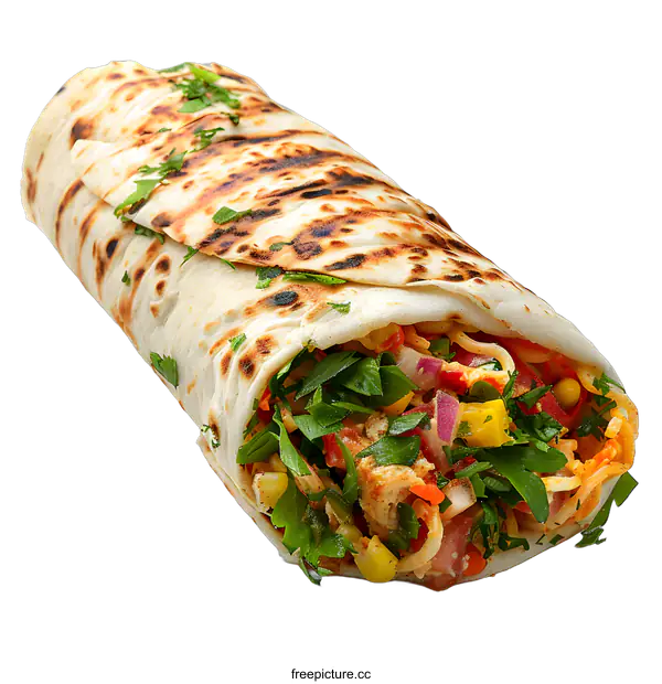 [Transparent Background PNG]A delicious and healthy burrito