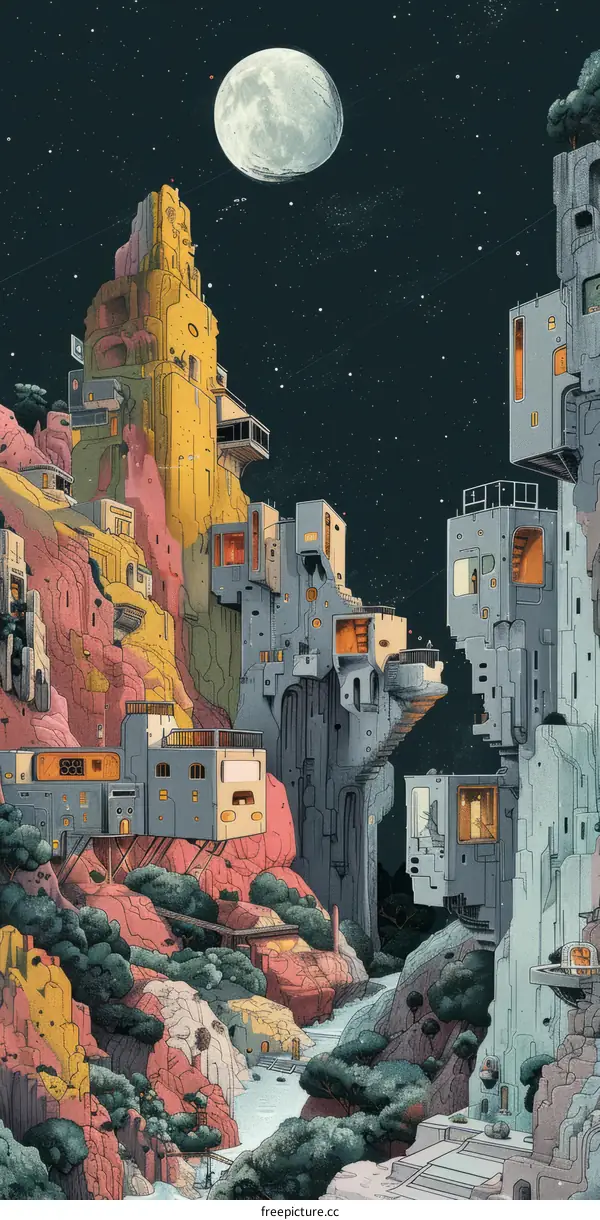 Futuristic City Illustration