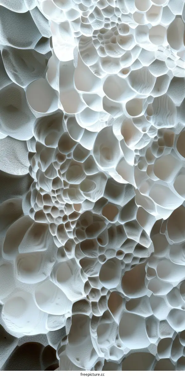 Close-up of a white coral