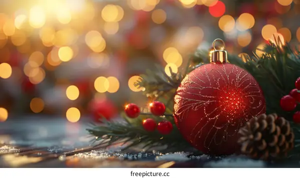 Christmas Decoration Ornament Festive Scene