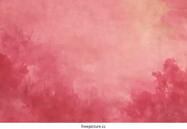 Abstract Watercolor Background in Deep Pink