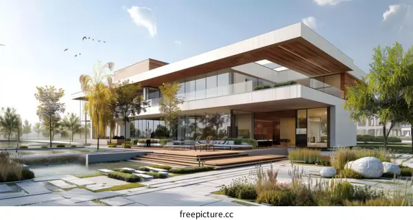 A Stunning Contemporary House with Pool and Terrace