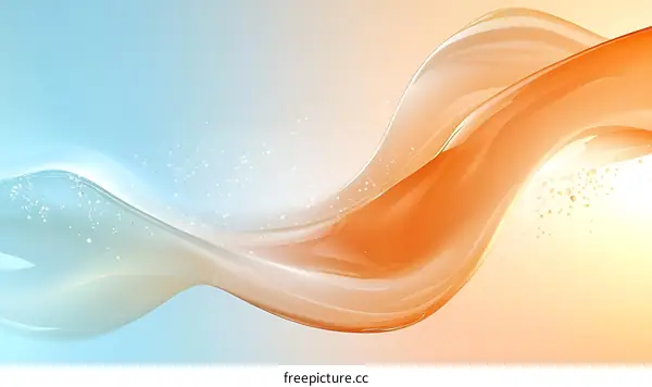Abstract Liquid Flowing Waves Background Design