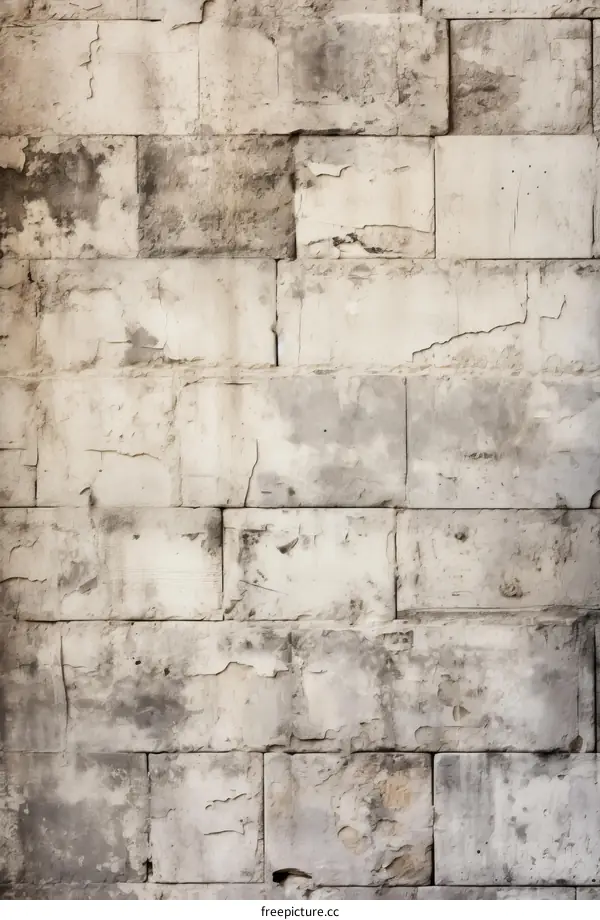 Antique Weathered Brick Wall Background