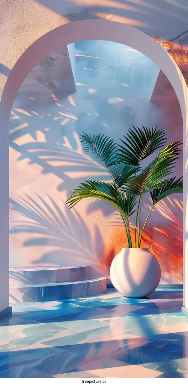 Pastel Dreamy Interior Design Illustration