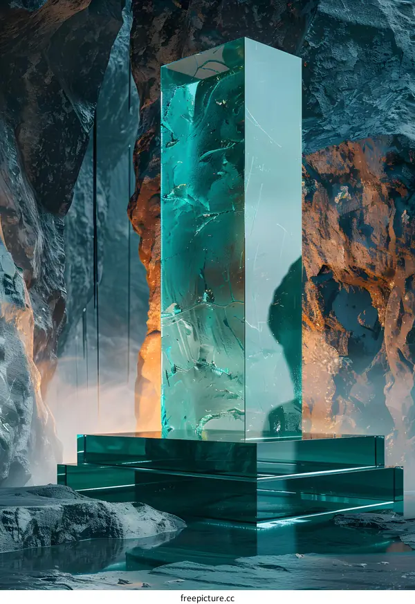 Crystal Formation in a Glacier