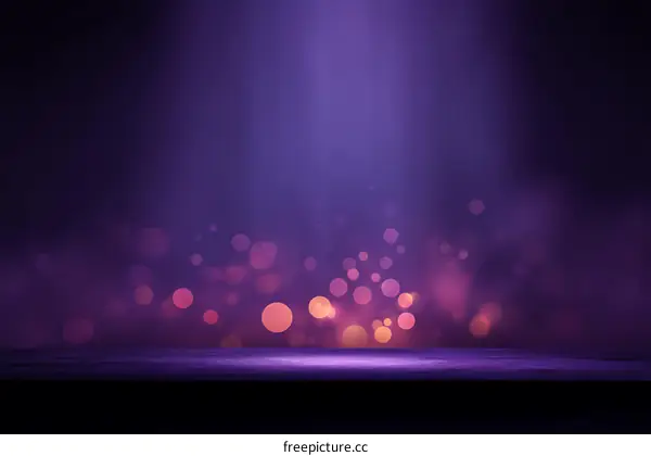 Purple Abstract Background with Bokeh Lights