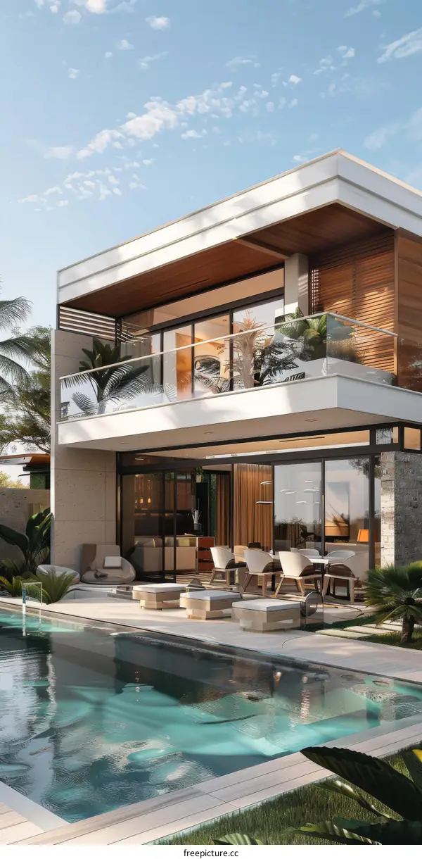 Modern Luxury Villa with Pool and Terrace