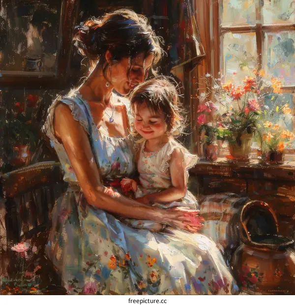 Happy Mother-Daughter Portrait