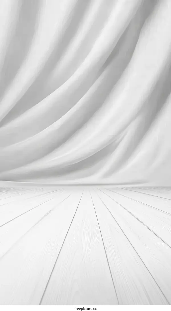 White Fabric Drape Studio Background